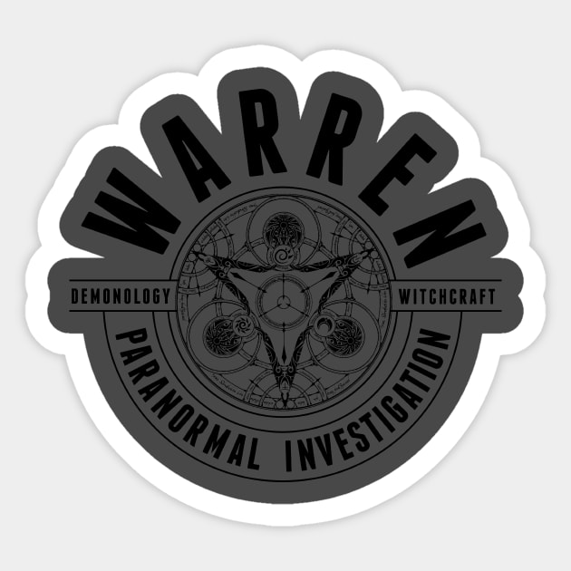 Warren Paranormal Investigation Sticker by MindsparkCreative